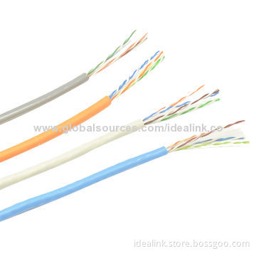 Cat6 LAN Cable, PVC/LSZH Jacket, 4-pair UTP CCA/CCS/Cu Material, OEM Brand WelcomedNew